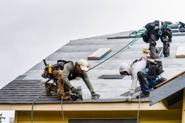 Professional Roof Replacement technician working in Wabasso, FL